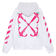 Moon Image Arrow Hoodie