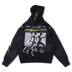 Hstar Sports Hoodie Black