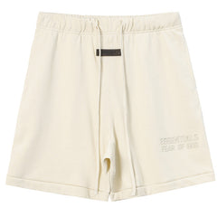 Season 8 flocked letter print Shorts