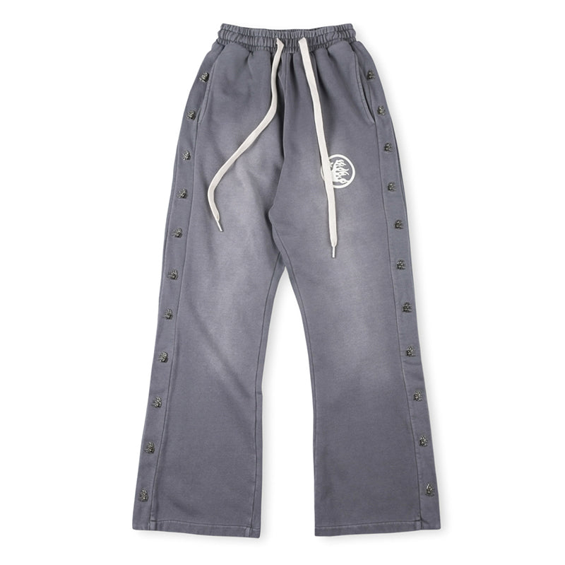 Mirror Face Sweatpants Grey