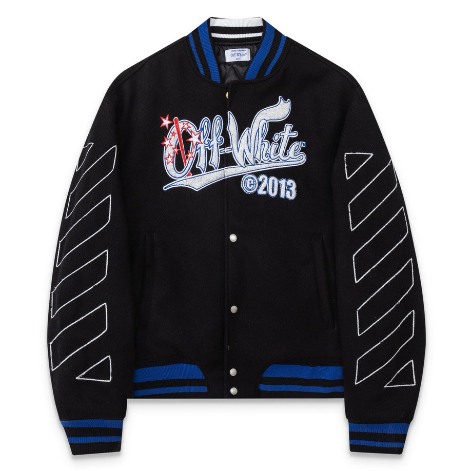 Off White Logo Embroidered Jacket