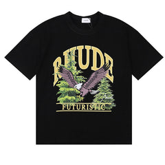 Eagle lettering print T-Shirts