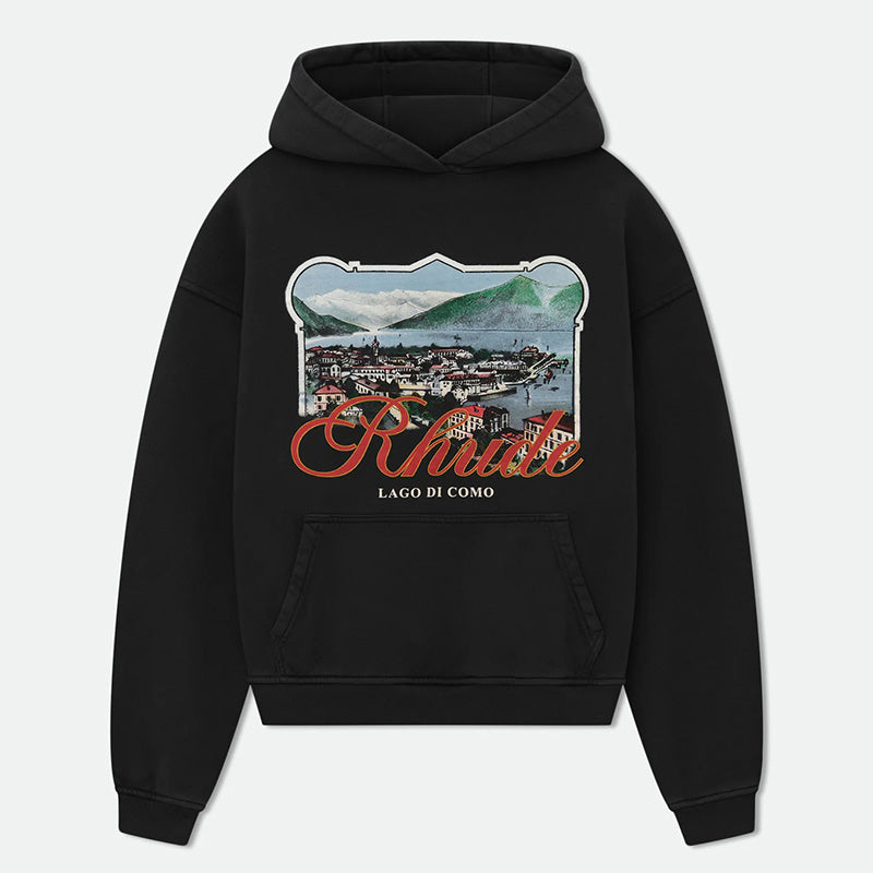 Black x Harrods Cotton Lago Di Como Hoodie