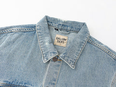 Embroidered Logo Denim Jacket