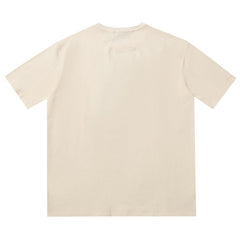 Summer Macaw Flower Slogan Short Sleeve T-Shirt