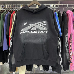 Fire Hoodie Logo Black