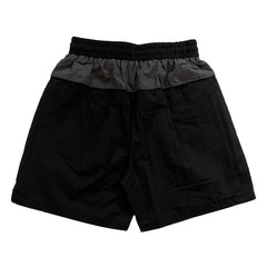 Colorblock embroidered letters Shorts