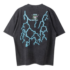 + TEFLON DISCO Distressed Printed Cotton-Jersey T-Shirt