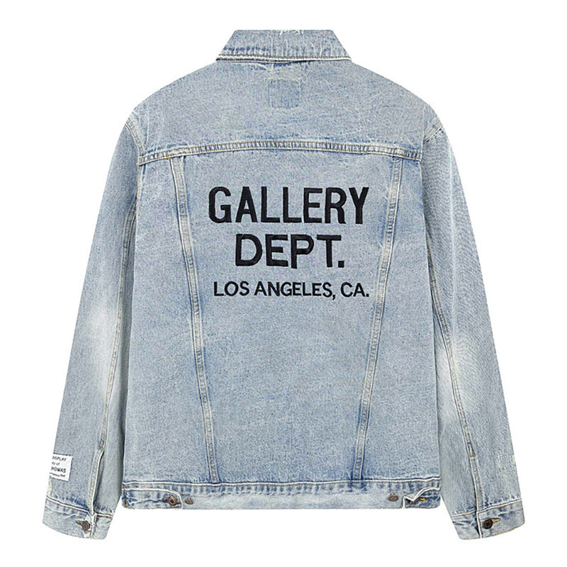 Embroidered Logo Denim Jacket