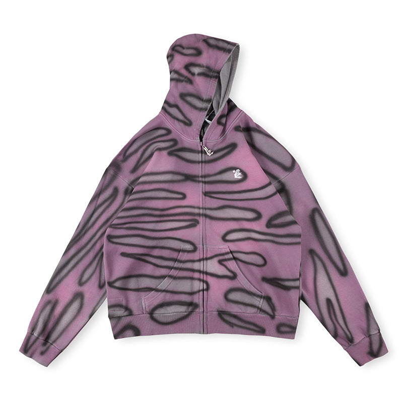 Path To Paradise Airbrush Zip-Up Hoodie