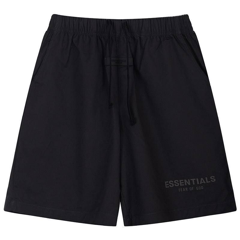 Multi-thread flocking letter printing Shorts