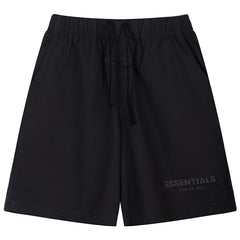Multi-thread flocking letter printing Shorts