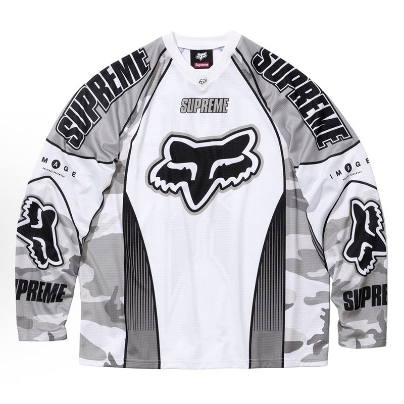 Supreme Fox Racing DMX Jersey White Long Sleeve Tee