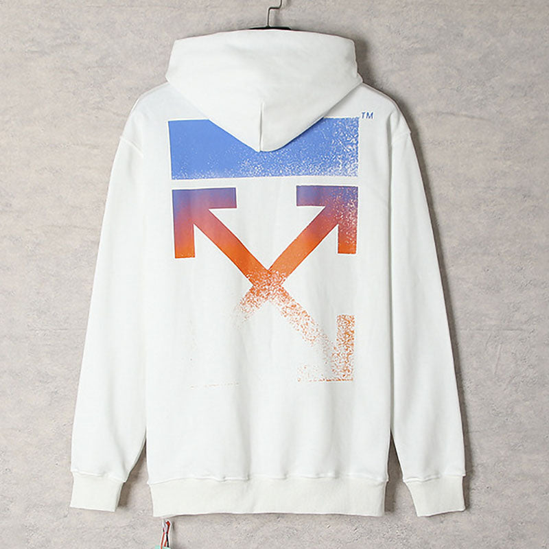 Color gradient arrow pattern Hoodies