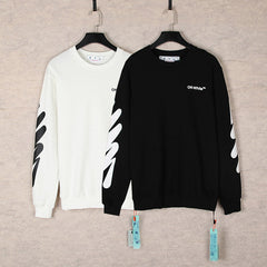 Wavy Arrows Pattern Crewneck Sweatshirts