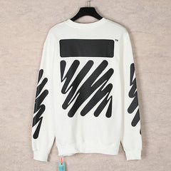 Wavy Arrows Pattern Crewneck Sweatshirts