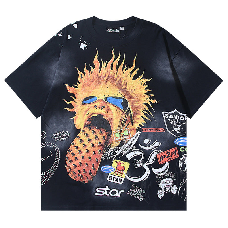 Hellstar Screaming Kid Patch T-Shirt