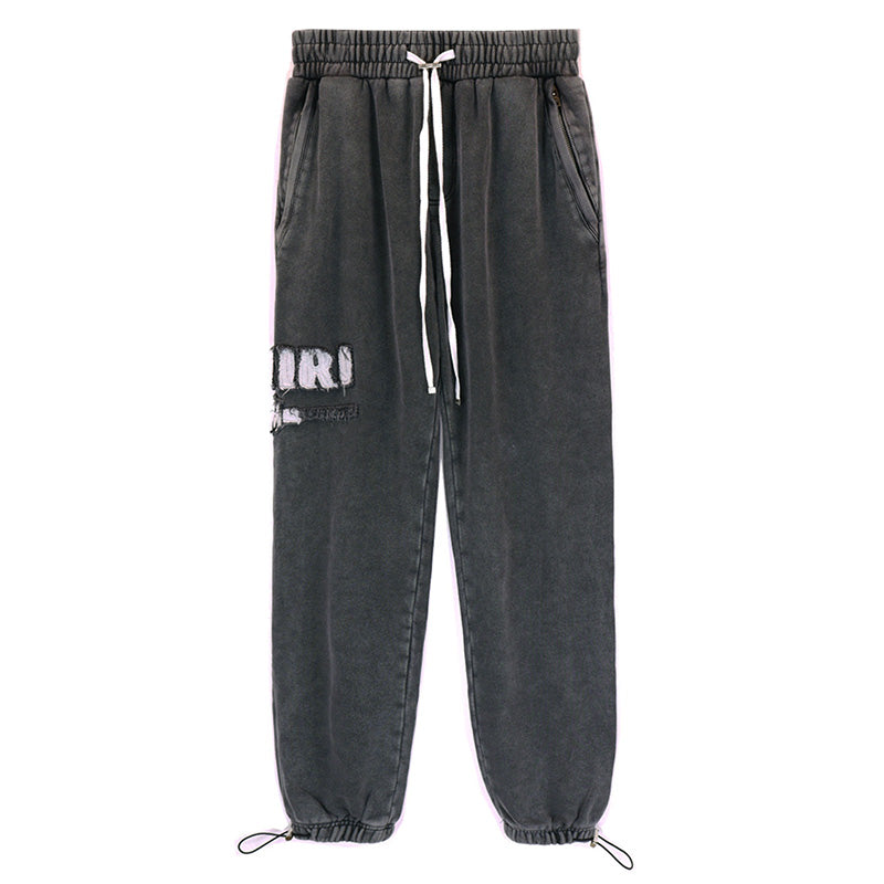 Amiri Leopard Applique Pants