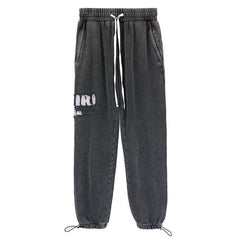 Amiri Leopard Applique Pants
