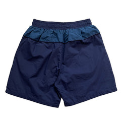 Colorblock embroidered letters Shorts