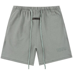 Season 9 flocking thickened letter print Shorts