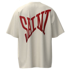 Retro letter logo embroidery printing T-Shirts