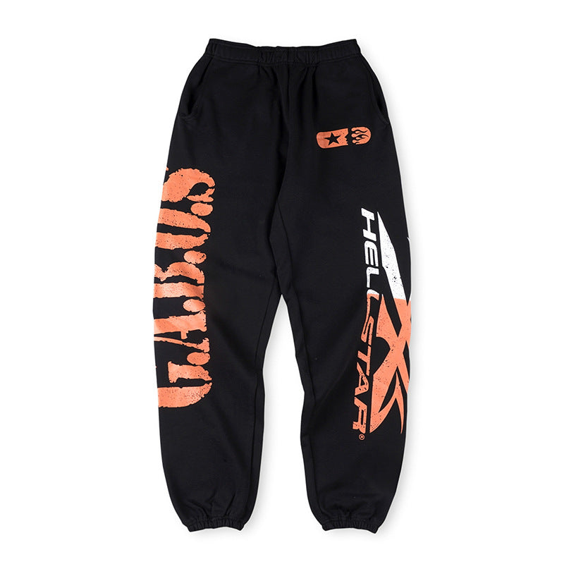 Hellstar Airbrushed Skull Closed Elastic Bottom Sweatpants