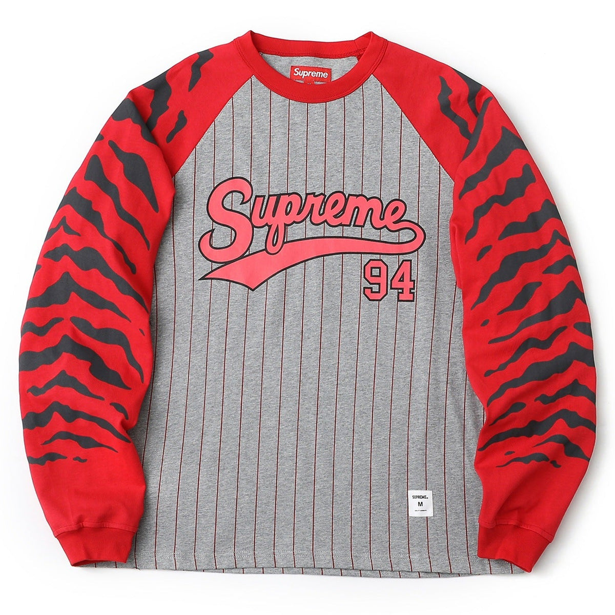 Supreme Tiger Raglan Long Sleeve Tee