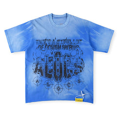 THAT'S A AWFUL LOT OF COUGH SYRUP Flame Print Street Style Washed Distressed Tee