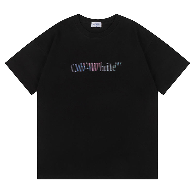Logo Pattern Printed T-Shirt