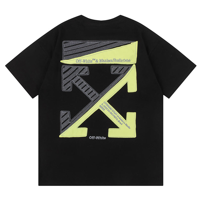 Logo Pattern Printed T-Shirt