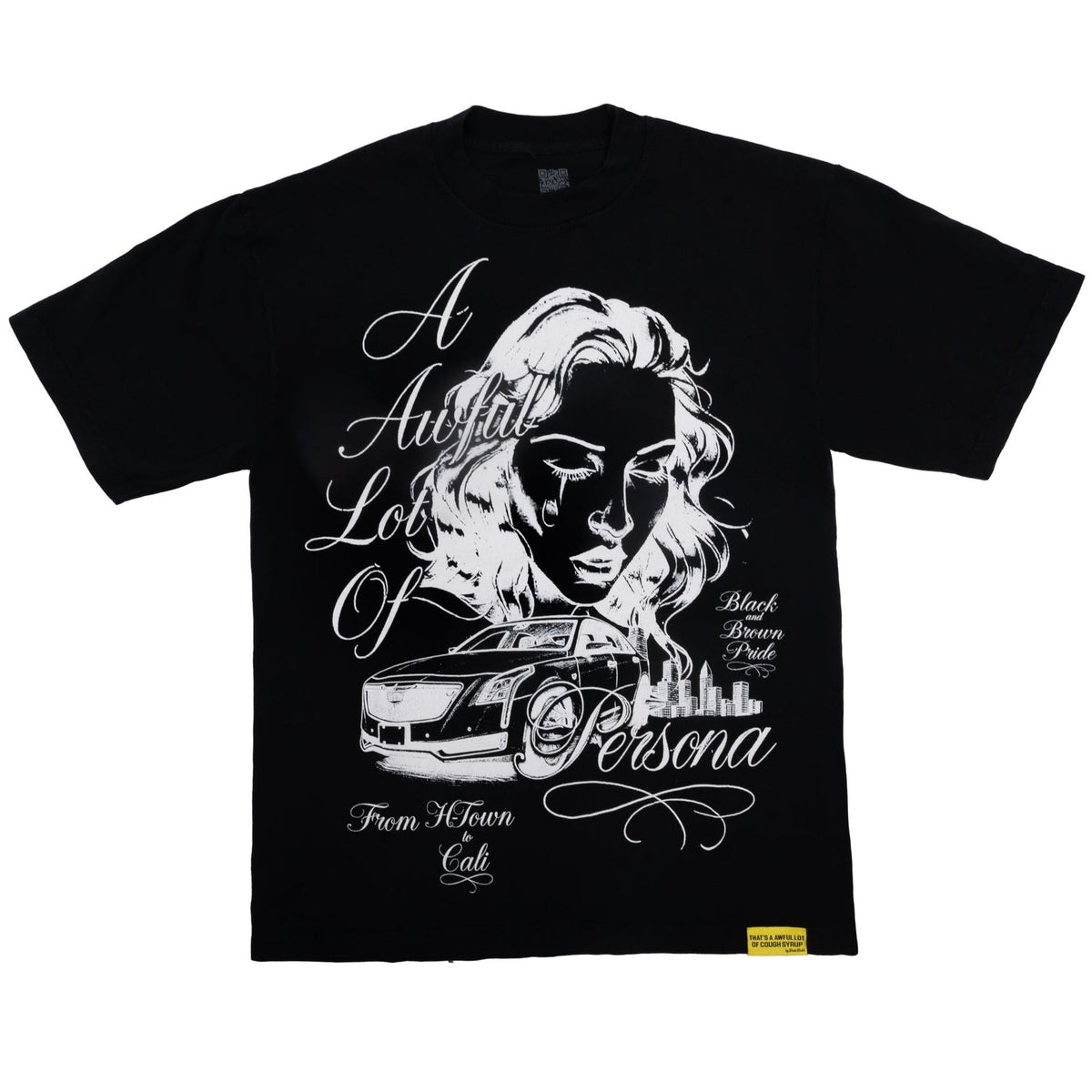 THATS A AWFUL LOT OF COUGH SYRUP HTOWN TO CALI TEE